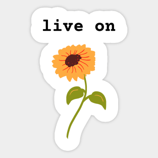 live on Sticker